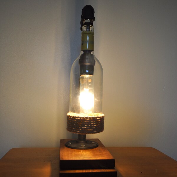 Wine Bottle Lamp Etsy
