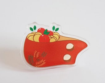 Wooden Cup Kuksa, Epoxy Acrylic Lapel Pin Inspired Finland, Lapland