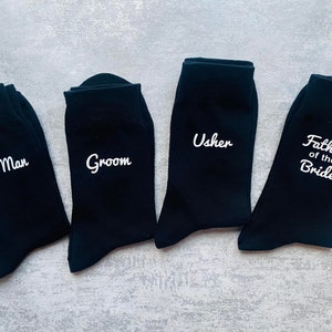 Wedding socks ,Groom Socks, Best Man socks , Father of the Bride , Usher , Page Boy