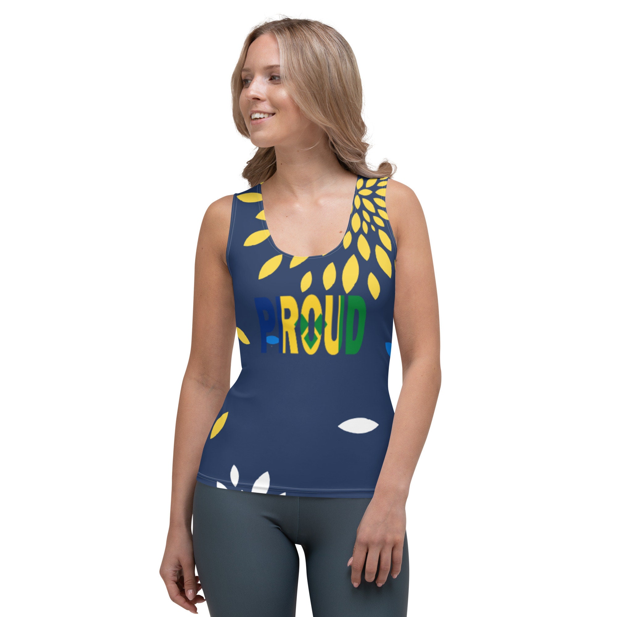 St Vincent e Grenadine Bandiera Tank Top / Kingstown Vincentian