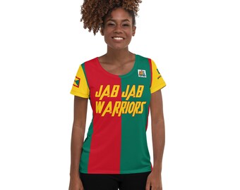 T-shirt sportiva da donna con bandiera di Grenada / Soca Mode