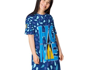 Castries St Lucia Flag T-shirt Abito / Soca Mode