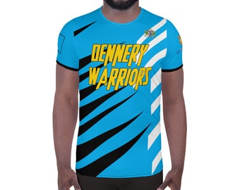 St Lucia Flag Men's Athletic T-shirt | Soca Mode