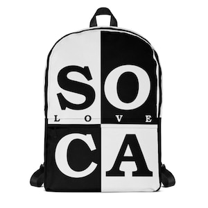 Love Soca Music Backpack | Caribbean Carnival | West Indies | Soca Mode