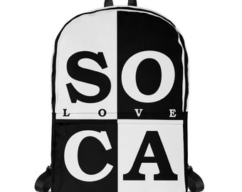 Love Soca Music Backpack | Caribbean Carnival | West Indies | Soca Mode