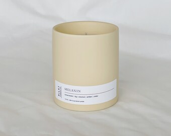 Melanin Ceramic Candle | Black Owned Candles