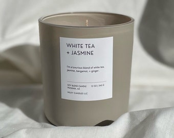 White Tea + Jasmine | Black Owned Soy Candles