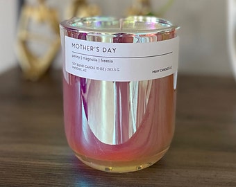 Mother's Day Candle | Pink Peonies | Black Owned Soy Candles