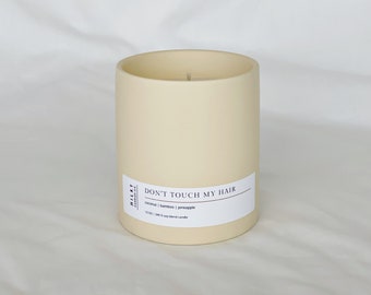 Don't Touch My Hair Ceramic Candles | Black Owned Candles