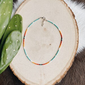 Western Beaded Choker Necklace!