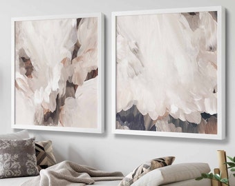 Abstract Brush Stroke Print Set: Neutral Nordic Art (Digital Download)