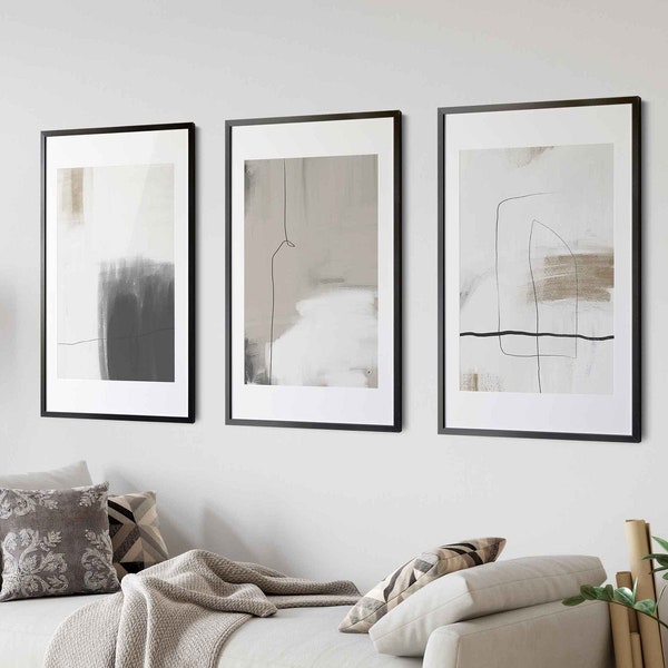 Long Narrow Wall Art in Navy Blue Wide Horizontal Printable Wall Art