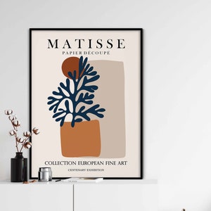 Matisse Cut Out Matisse Poster Matisse Print Matisse Exhibition Poster Affiche Matisse Botanical Poster Matisse Wall Art Papiers Decoupes
