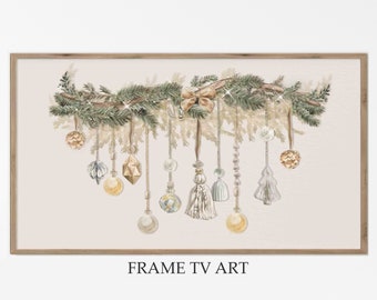SAMSUNG Frame TV Art Scandinavian Christmas Art Nordic Christmas Tree Art Digital TV Download Christmas Samsung Tv Frame Art