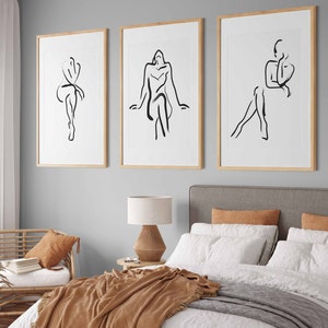 Female Line Art Fashion Sketch Modern Line Drawing Set of 3 Prints One Line  Drawing Abstract Sketch One Line Art Fashion Wall Art - Etsy