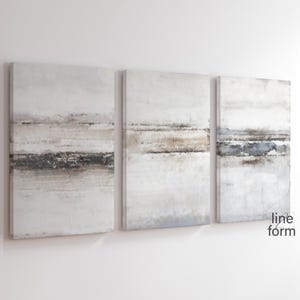 Modern Neutral Abstract Gallery Wall Art Set of 3 Nordic Prints Simple Abstract Art Minimalist Modern Art Beige Neutral Abstract Wall Art