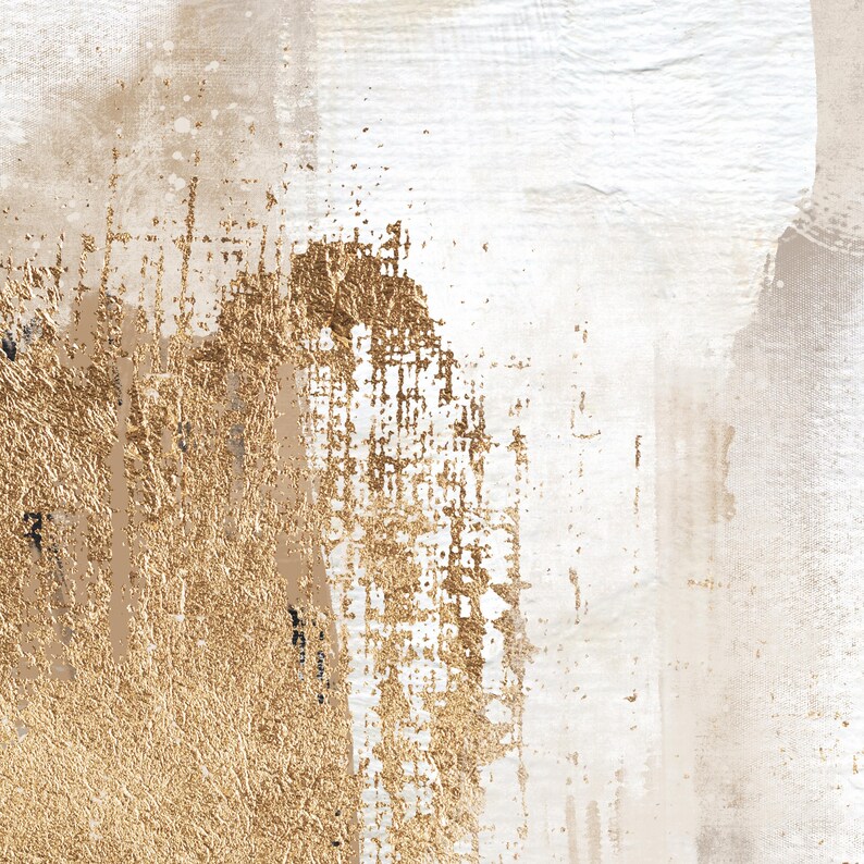 Beige Gold Abstract Wall Art Set of 3: Modern Neutral Print - Etsy