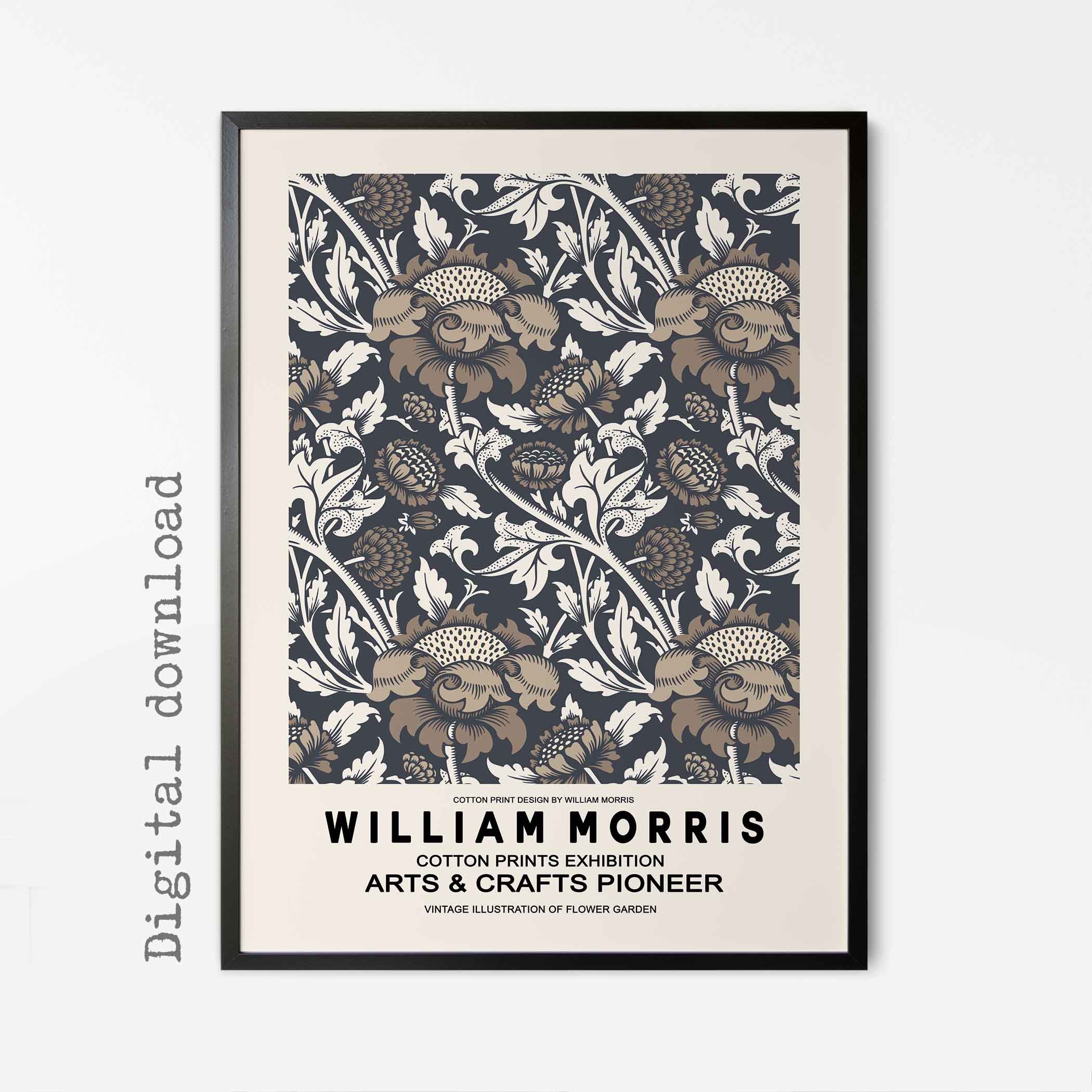 William Morris Botanical Art Nouveau Print Set (digital Download) - Etsy