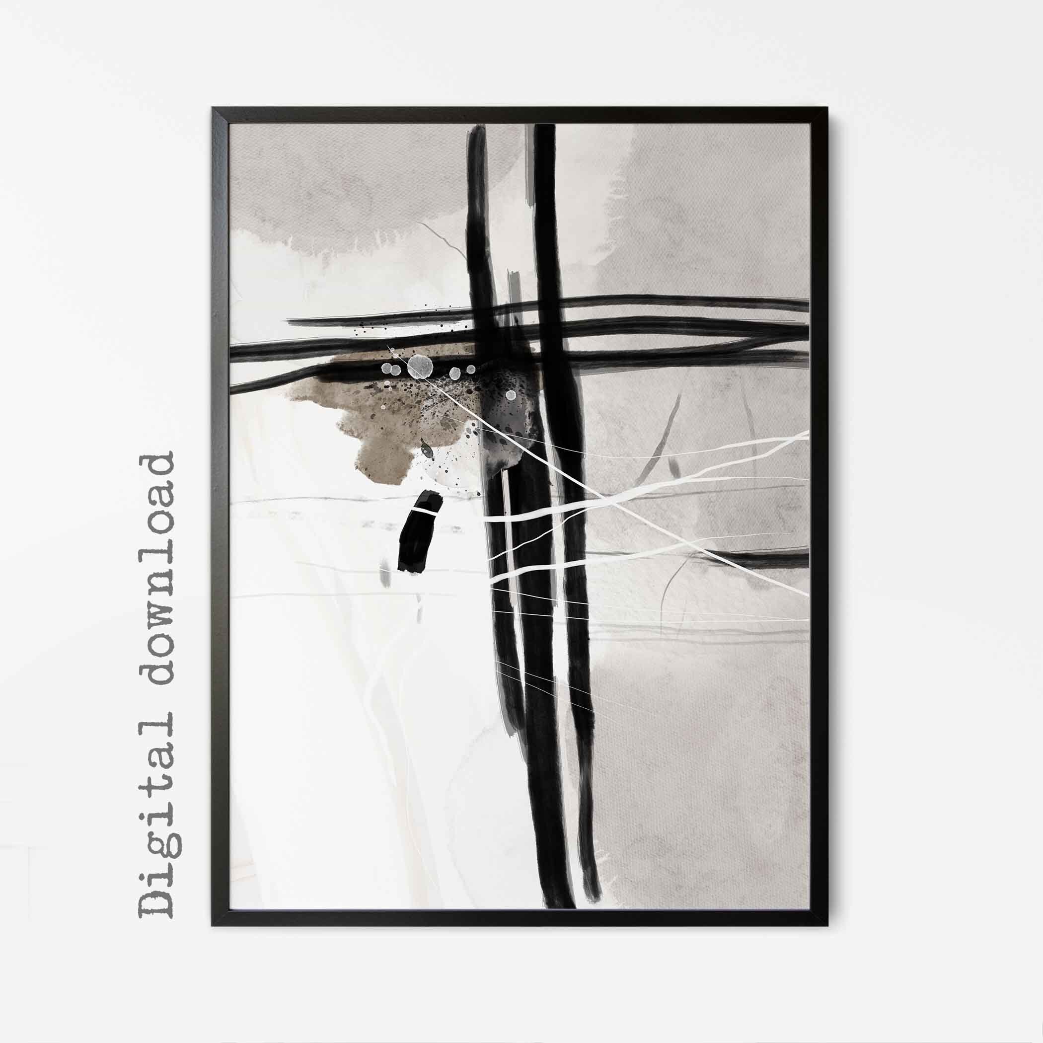 Modern Simple Neutral Gallery Wall Art Set of 3 Pastel Nordic Etsy