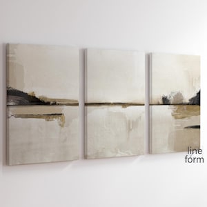 Abstract Art Print Set Modern Neutral Abstract Gallery Wall Art Set of 3 Nordic Prints Simple Abstract Art Scandinavian Printable Abstract