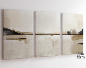 Abstrakte Kunst Druck Set Moderne neutrale abstrakte Kunst 3er Set Nordische Drucke Einfache abstrakte Kunst Skandinavisches druckbares Abstrakt