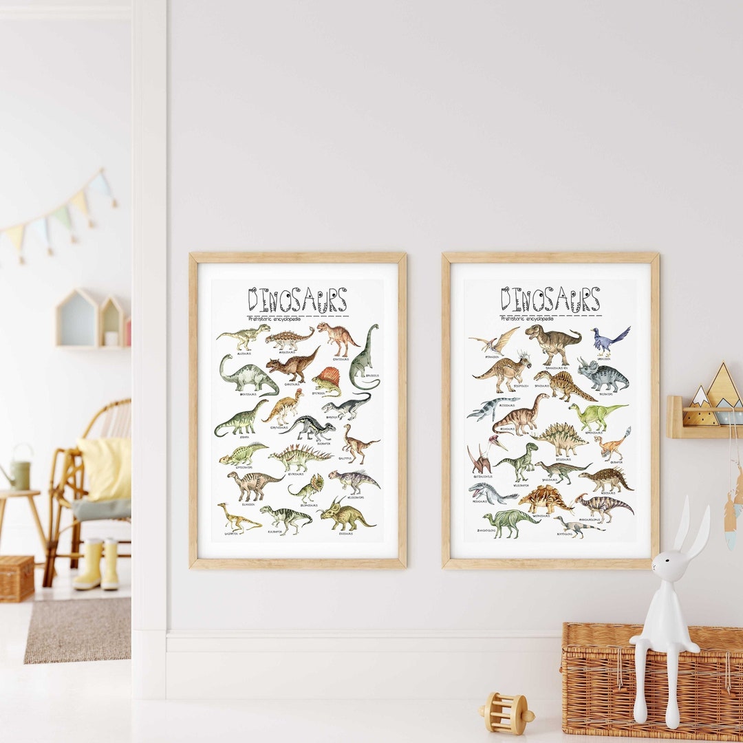 Dinosaur Nursery Print Dinosaur Print Dinosaur Wall Art Prehistoric ...