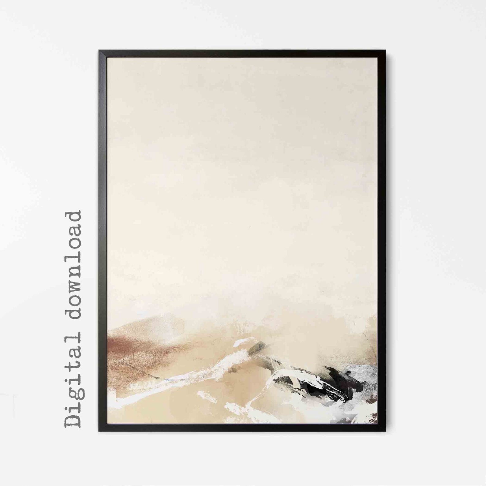 Neutral Abstract Art Gallery Wall Art Set of 3 Beige Abstract Etsy