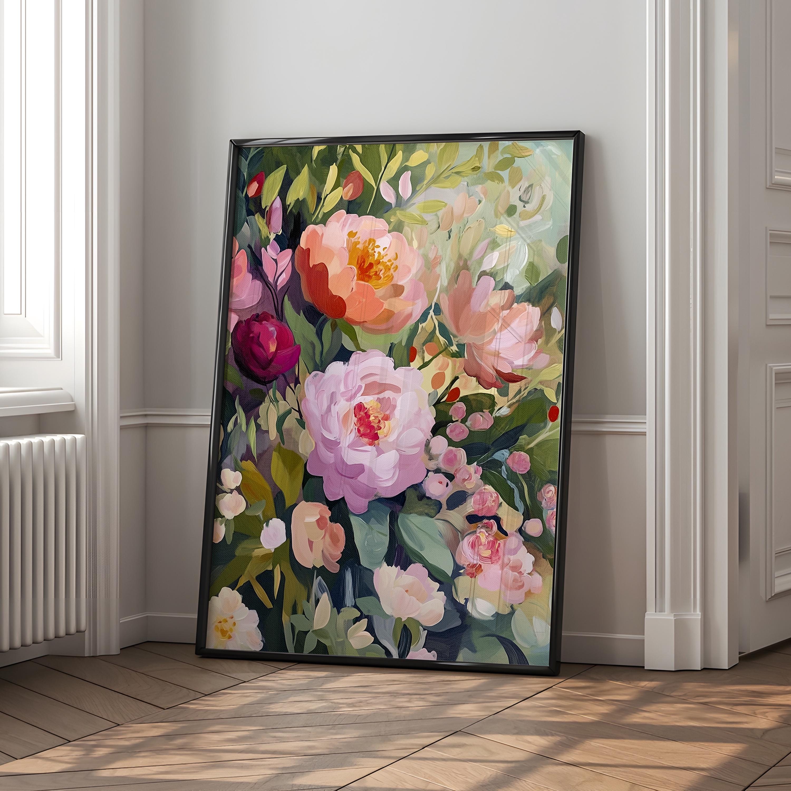 Floral Art Prints Set of 3: Bright Colorful Abstract Wall Decor - Etsy