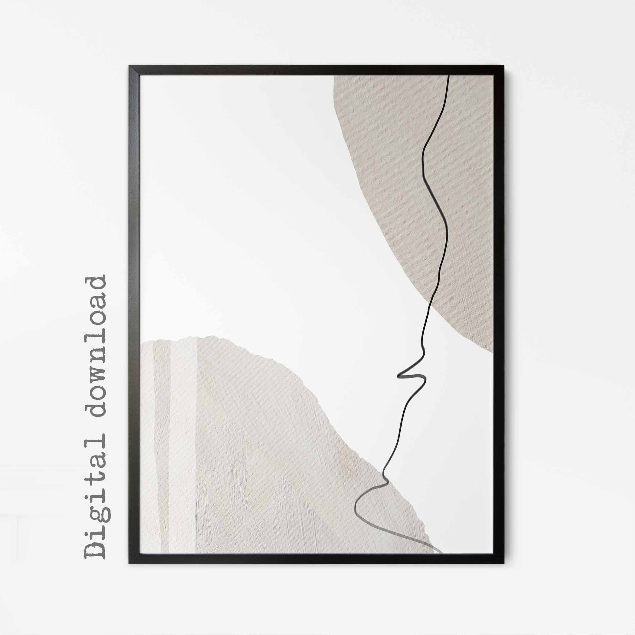 Abstract Minimal Nordic Prints Gallery Wall Art Set of 3 Etsy