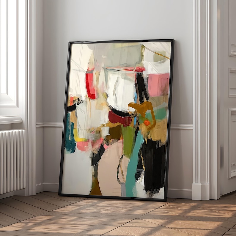 Abstract Art Prints: Set of 2, Colorful Modern Wall Decor - Etsy