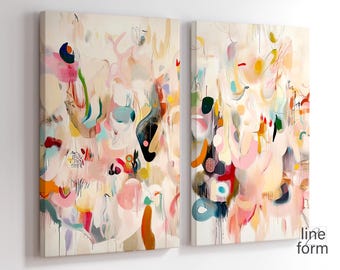 Abstract Colorful Painting Prints: Modern Wall Art Set (Digital Download)
