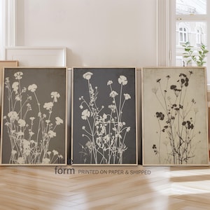 Vintage Wildblumen Druck, Vintage Blumenmalerei, Wiese Wildblumen, Wildblumen Wandkunst, Minimale zarte Blumendrucke