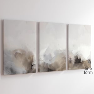 Neutral Abstract Landscape Print Set of 3 (Digital Download)
