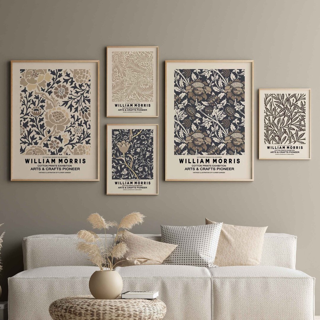 William Morris Botanical Art Nouveau Print Set (digital Download) - Etsy