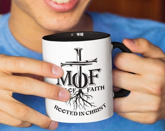 Christian Dad Coffee Mug: Man Of Faith Gift