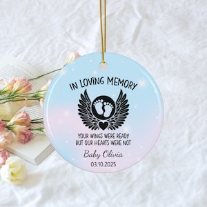 Baby Loss Gifts, Memorial Baby Gift, Baby in Heaven Keepsake, Miscarriage keepsake Ornament, Loss of Baby Ornaments, Remembrance Gifts
