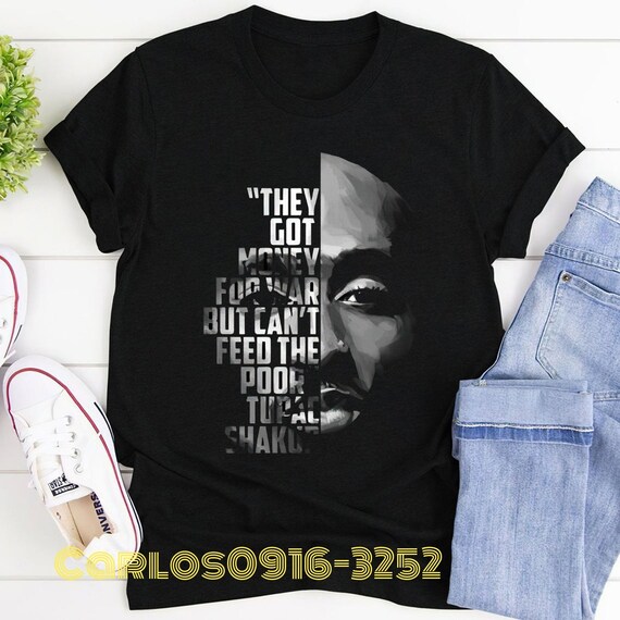 2Pac Tupac Shakur Hip Hop Rapper T Shirt 2 Pac T Shirt 2Pac | Etsy