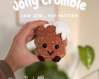 Patrón de ganchillo para el mini amigo navideño Jolly Crumble (Tarta de árbol): patrón de amigurumi de invierno rápido, fácil y con pocas costuras (solo en PDF).