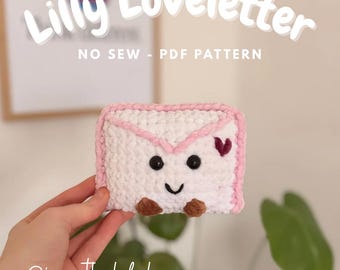 Patrón de crochet Mini Valentin Friend de Lilly Loveletter: patrón de amigurumi para principiantes rápido, fácil y sin costura (solo PDF)