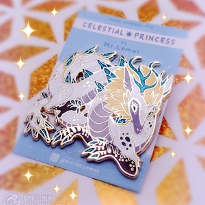 Light Dragon HARD ENAMEL PIN: Celestial Princess image 5