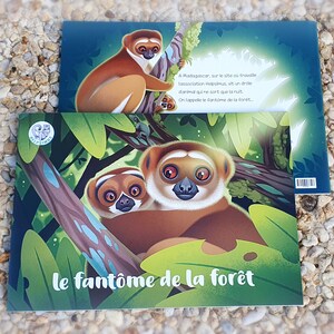 LIVRE ENFANT : Le fantôme de la forêt - Animaux mignons, livret jeunesse illustré, éducatif et pédagogique par Helpsimus & Mister Lemur