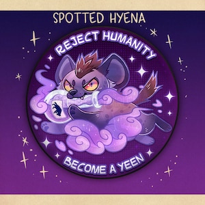 Lemur, Hyena, Cat & Dog BADGE / MAGNET Fantasy Transformation Potion