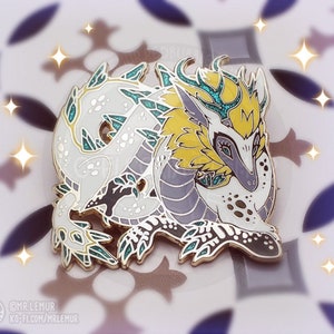 Light Dragon HARD ENAMEL PIN: Celestial Princess image 2