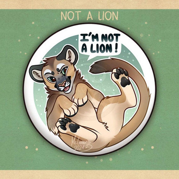 i'm Not A..” BADGES: Puma & Lynx - Etsy