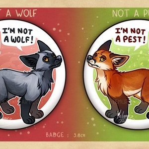 BADGES "I'm not a..": Silver Fox & Red Fox