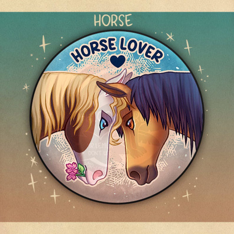 Horse BADGE / MAGNET image 1