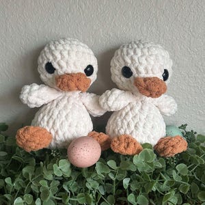 Handmade Crochet Baby Duck Plushies | Soft Amigurumi Duck Toy | Baby Shower Gift | Easter Basket Stuffer