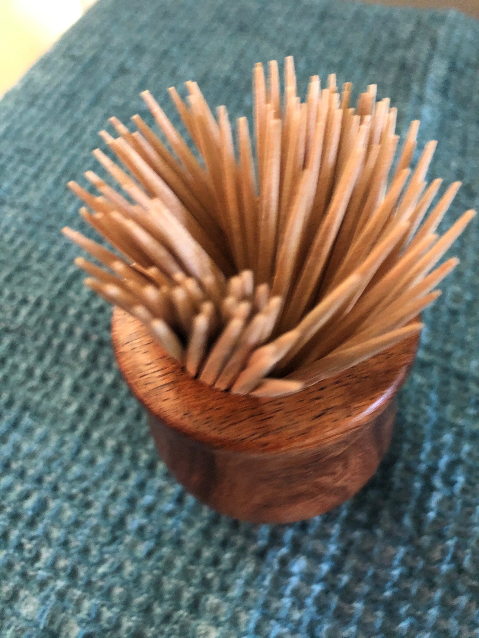 Toothpick Holder Hand Carved From Mesquite Wood. Must Have For Etsy
