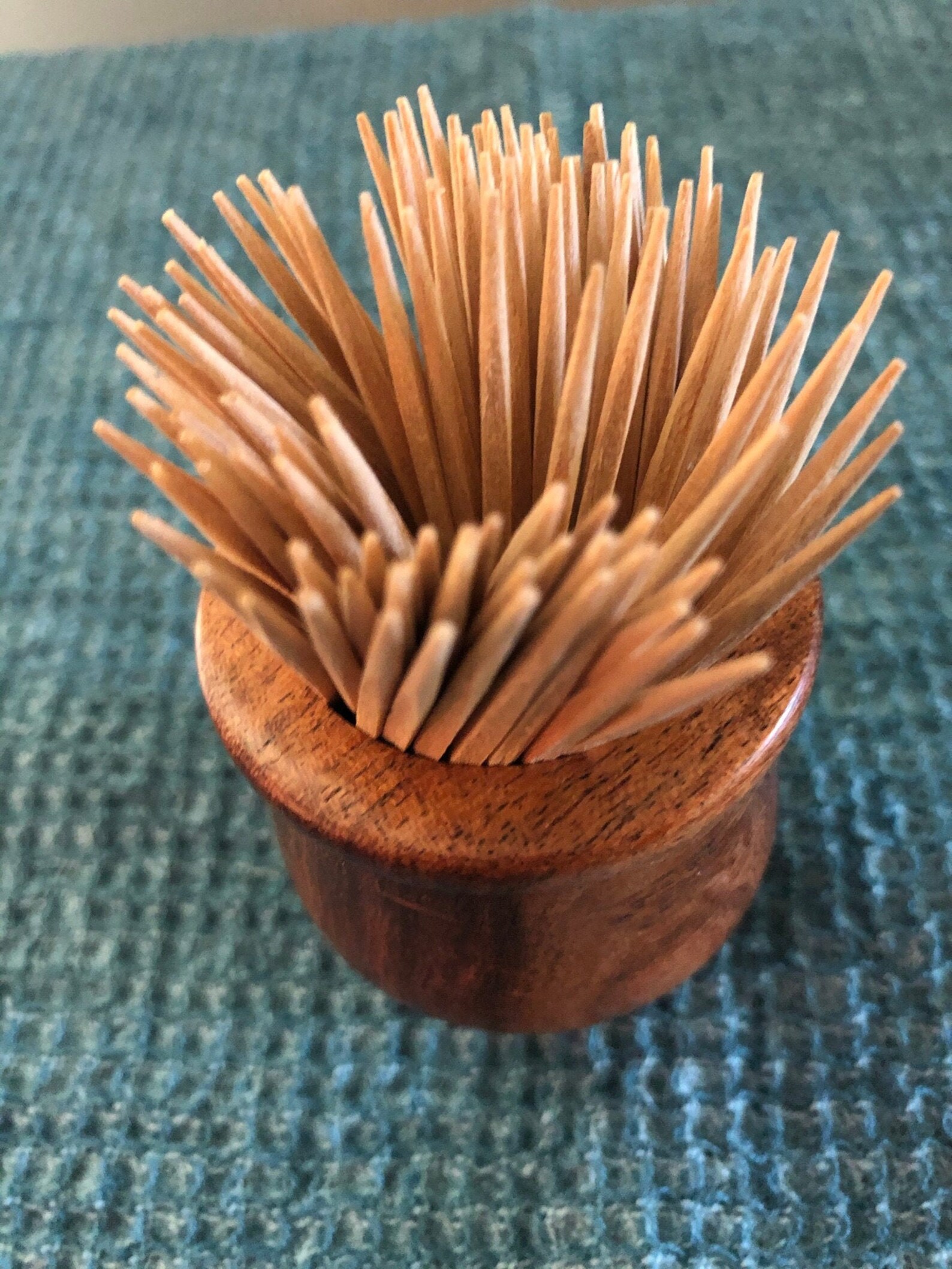 Toothpick Holder Hand Carved From Mesquite Wood. Must Have For Etsy