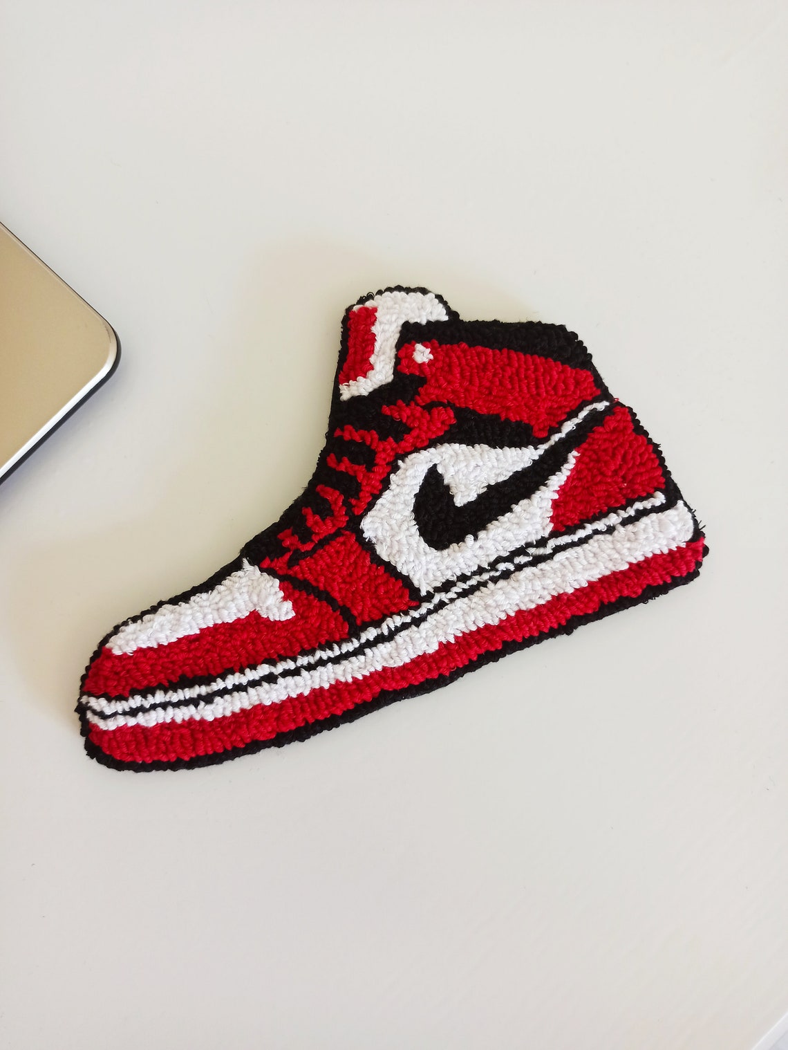 Nike Air Jordan 1 Print Rug Handmade Coaster Wall Rug Etsy